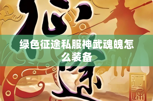 绿色征途私服神武魂魄怎么装备